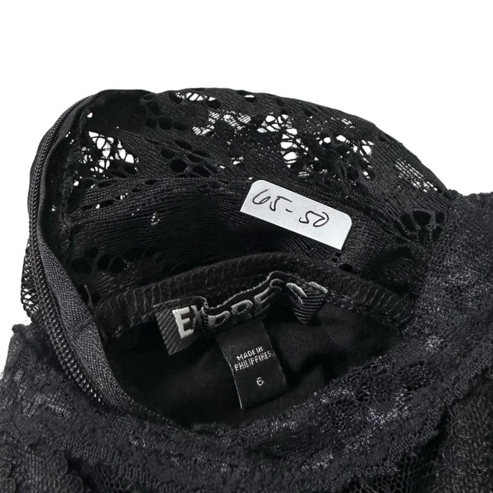 Express Lace Dress Women's Size 6 Black Cocktail Party Date Night | 65-50